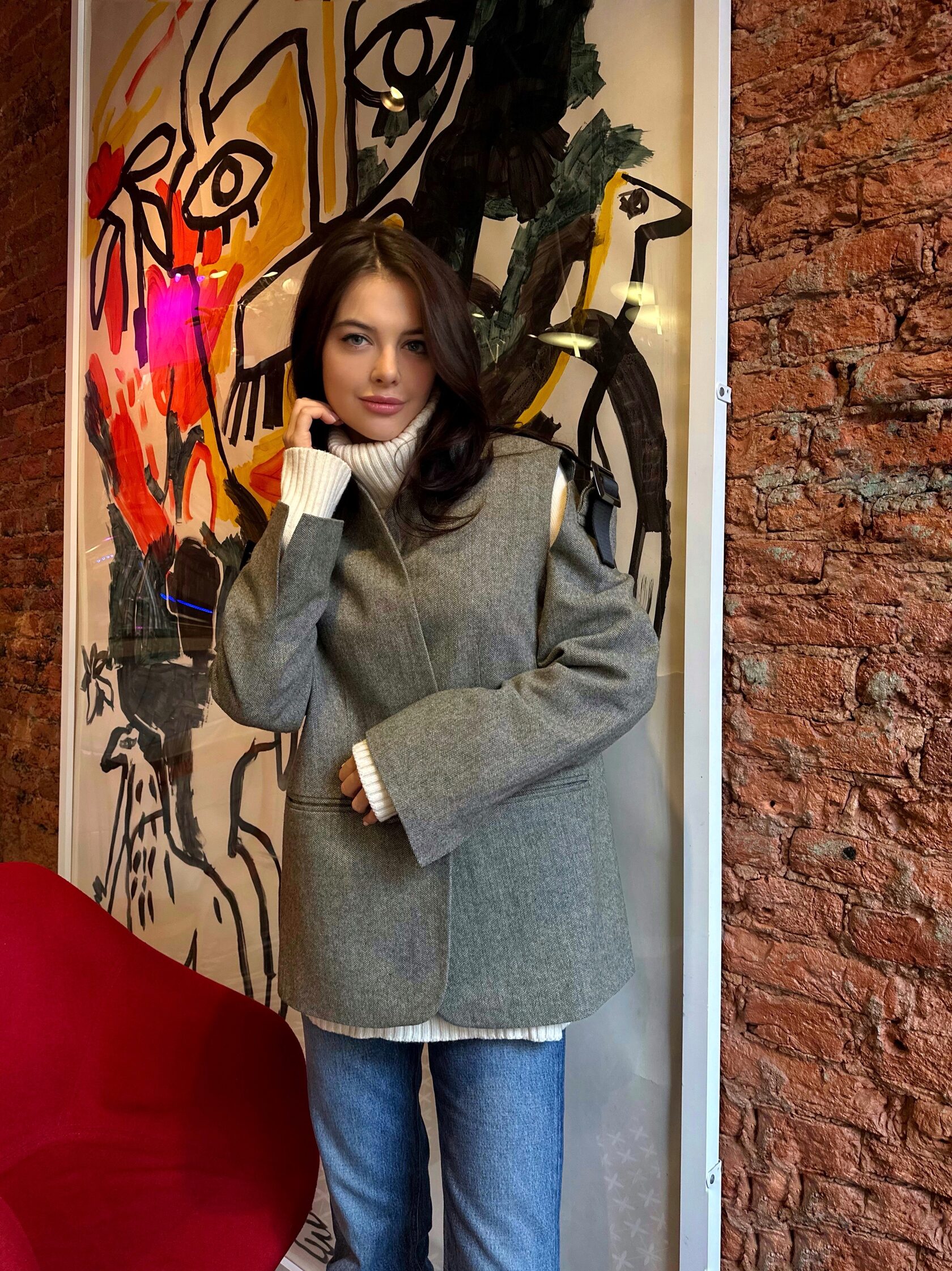 Жакет дизайнерский с погонами