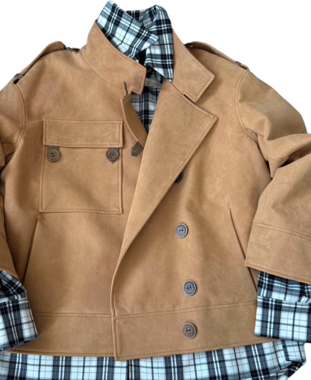 Жакет из замши