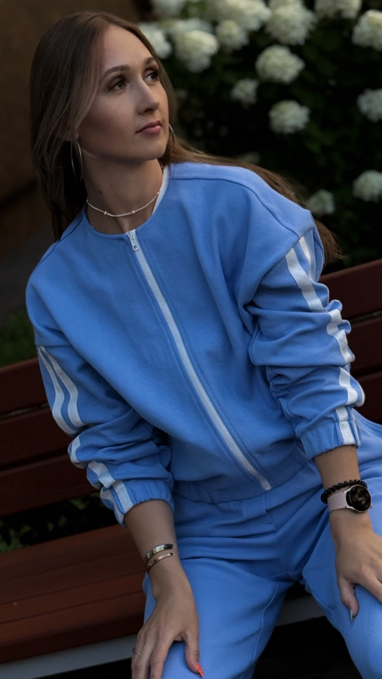 Костюм «небесный» из трикотажа - double face