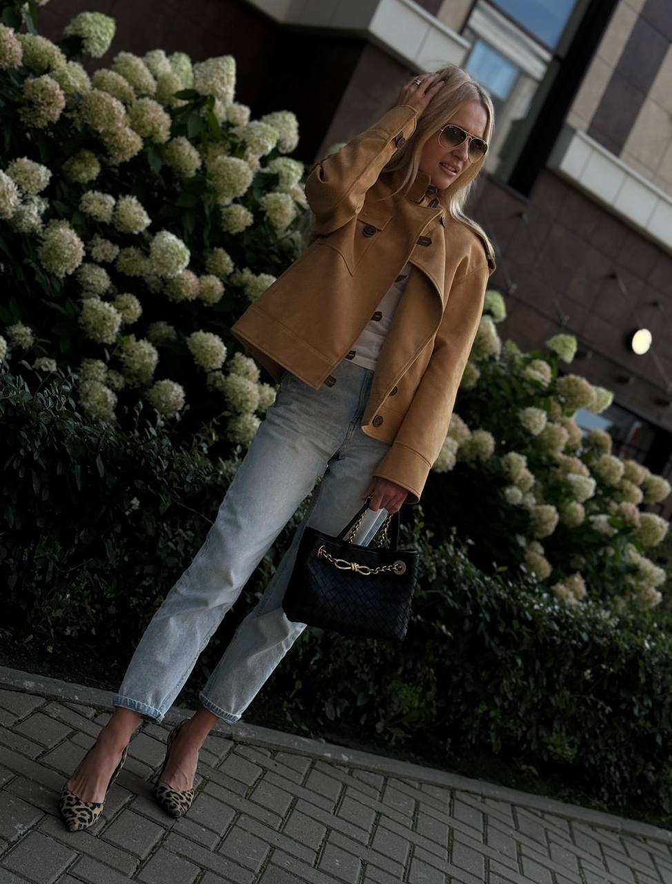 Жакет из замши